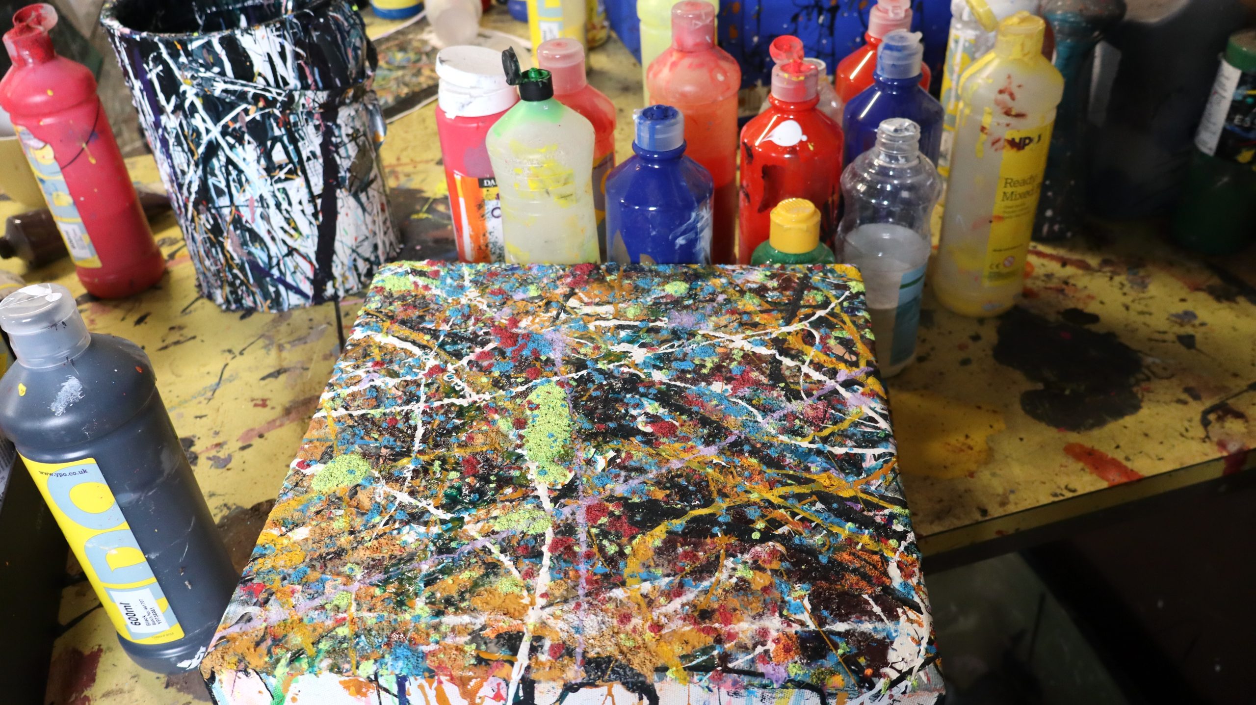 Paint and canvas